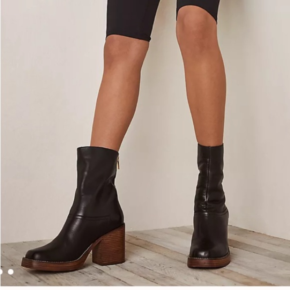 Free People Portwood Heel Boots Size 7 (37)